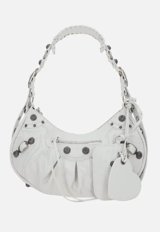 Le Cagole S shoulder bag in Arena leather