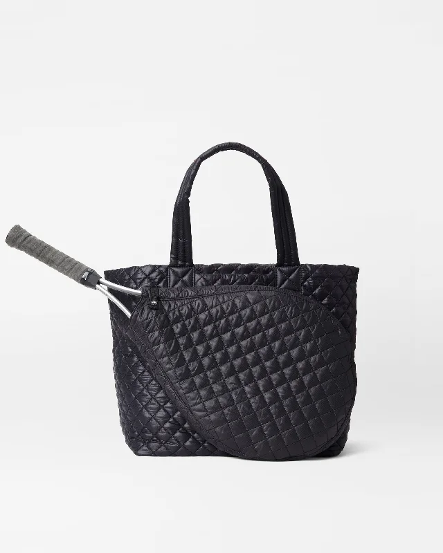 Black Tennis Large Metro Tote Deluxe