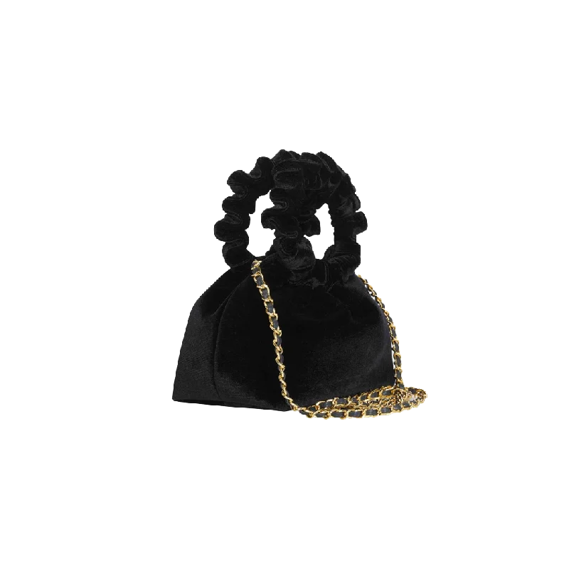 Black Velvet Cloud Bag(Final Sale)