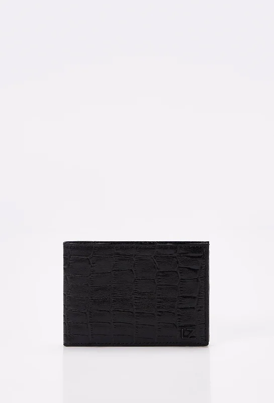 Croco Leather Slim Wallet