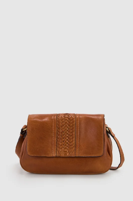 Kyra Leather Flap Crossbody Bag