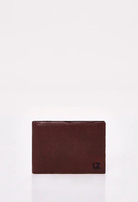 Heritage Coffee Leather Bifold Wallet With Removable Card Holder