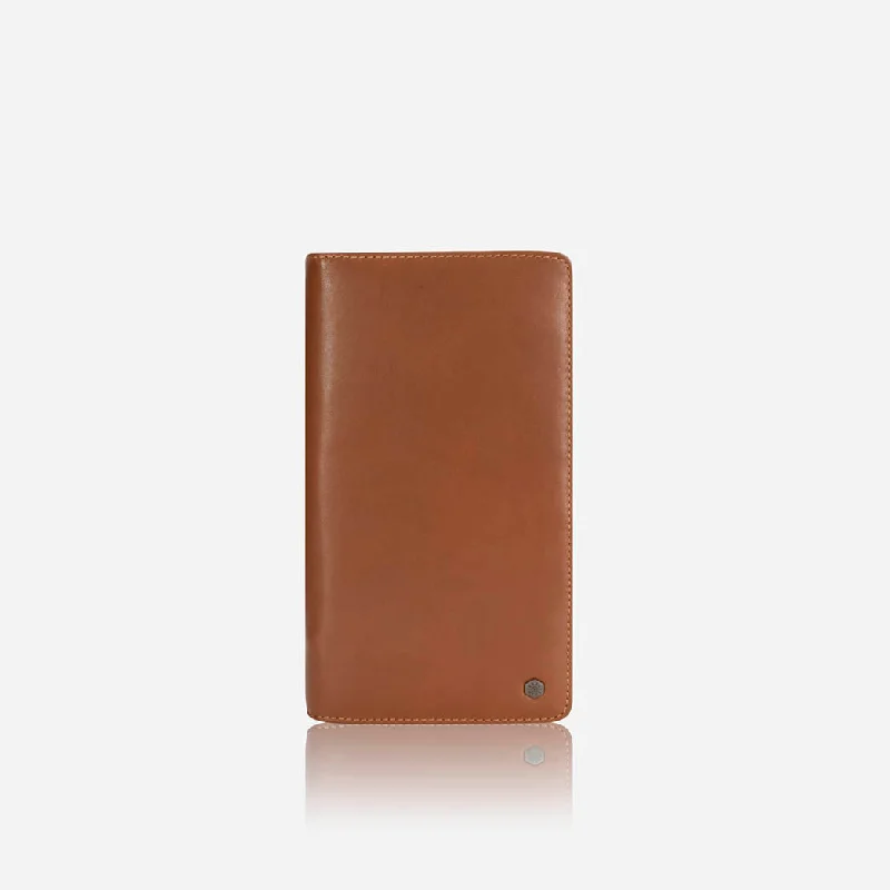 Large Zip-Around Travel And Passport Organiser, Tan