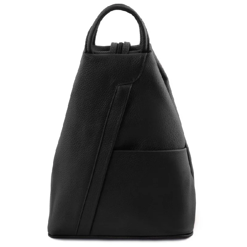 Shanghai Leather Backpack For Women