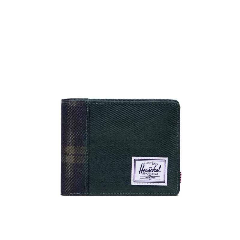 Roy Wallet (Darkest Spruce + Winter Plaid)