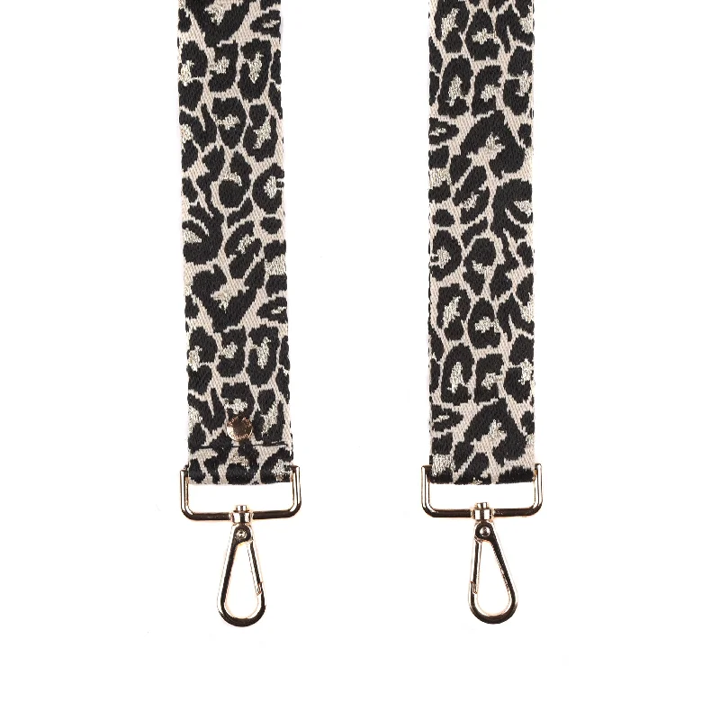 Strap Black & Gold Leopard