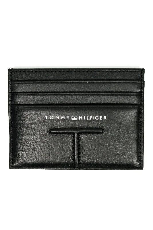 Tommy Hilfiger Mens Central Leather Card Holder