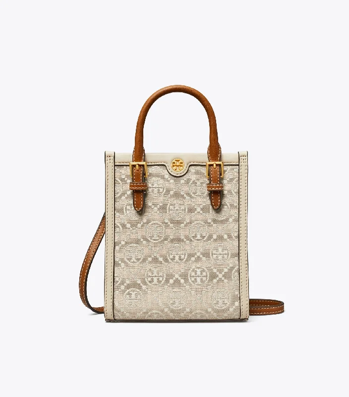 TORY BURCH Women T Monogram Mini Tote Bag