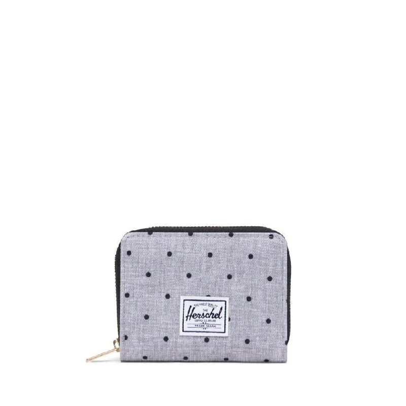 Tyler Wallet (Polka Dot Crosshatch Grey + Black)