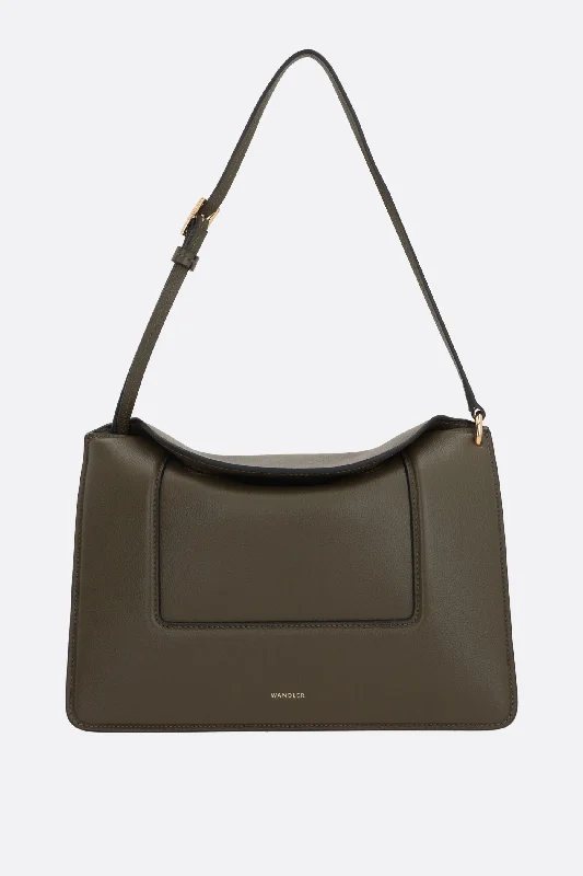 Penelope grainy leather shoulder bag