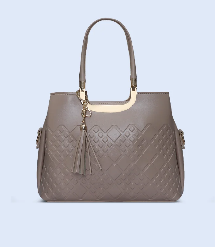 WB2795-BEIGE-Women Shoulder Bag