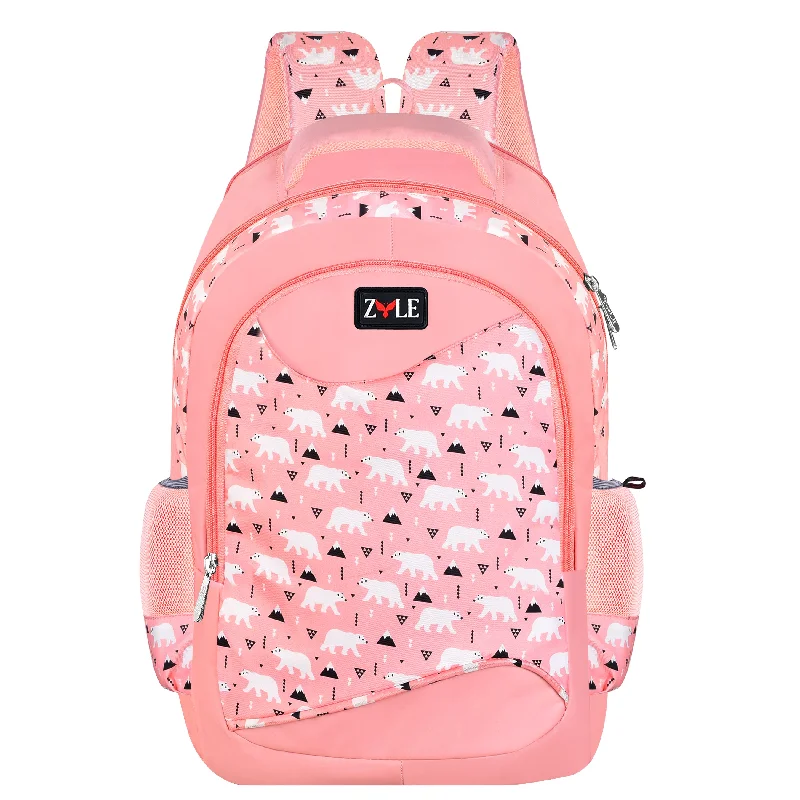 Buy Stylish School Backpack for Girls | ZYLE Bags Pink Colour