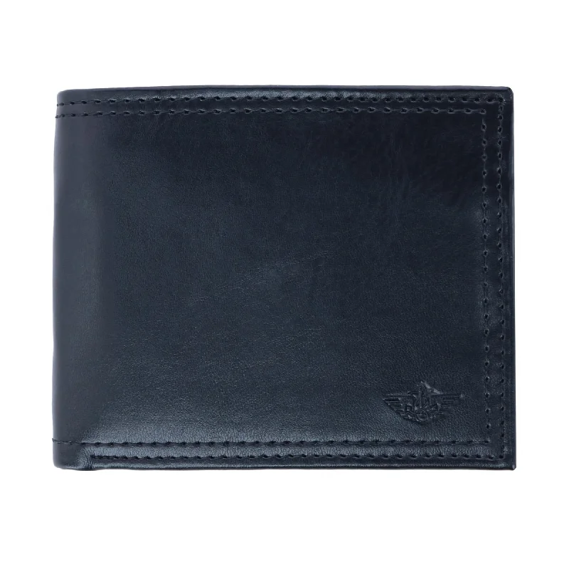 Dockers Men's Leather RFID Slimfold Bifold Wallet