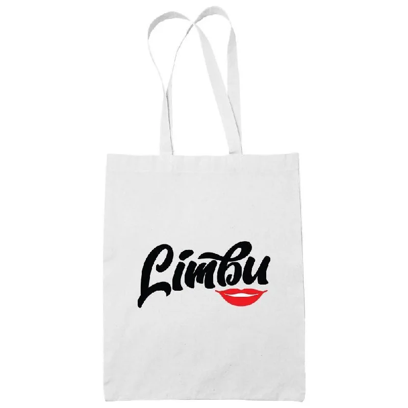 Limbu Lips Cotton Tote Bag