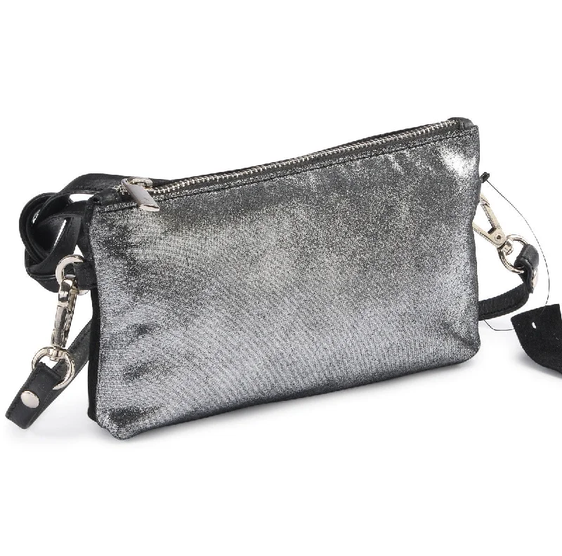 Metallic Rimor Apple Clutch Bag #LB76 black