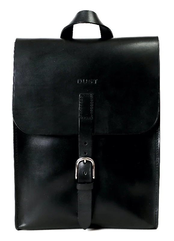 Mod 120 - Backpack Cuoio Black made with Tuscan Vegetable-Tanned Leather