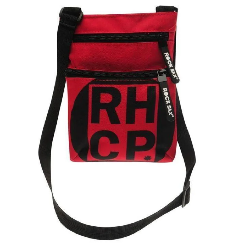 Rock Sax Red Square Red Hot Chili Peppers Crossbody Bag