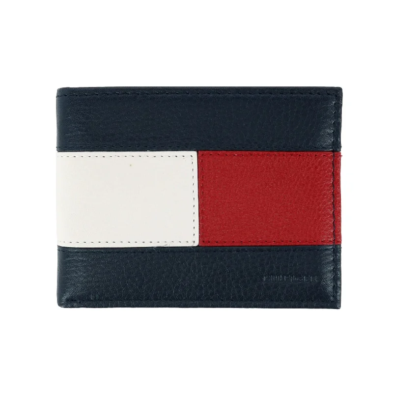 Tommy Hilfiger Men's Leather Orson RFID Bifold Wallet with Removable Passcase